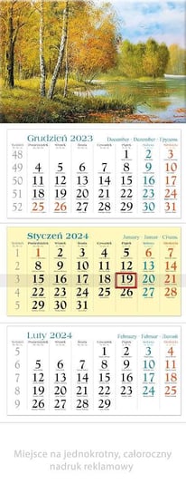 Lucrum, Kalendarz ścienny trójdzielny 2024 Jesień Lucrum