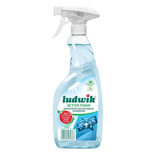 Ludwik Active Foam Fresh Płyn do Mycia Zatłuszczonych Powierzchni 600ML Ludwik