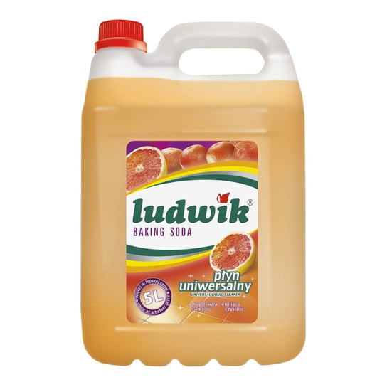 Ludwik  Płyn Czyszczący Uniwersalny O Zapachu Pomarańczy - Baking Soda - 5 L Ludwik