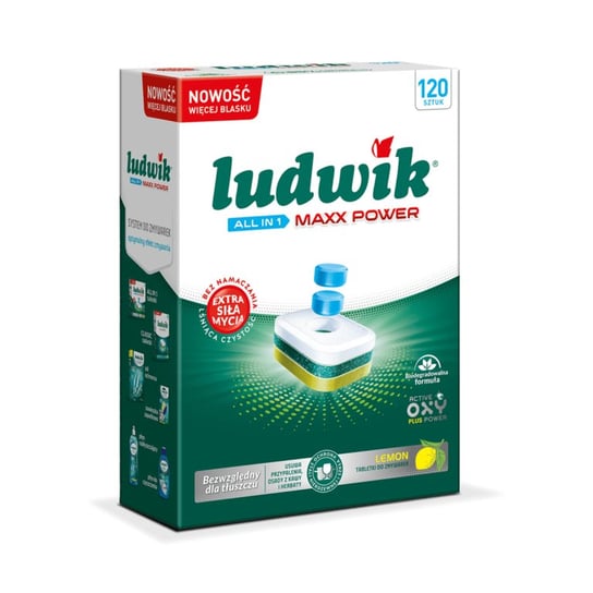 Ludwik tabletki do zmywarki MAXX POWER LEMON ALL IN 1 - 120 szt. Ludwik