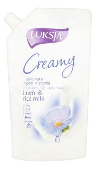 Luksja, Creamy, mydło w płynie nawilżające Linen&Rice Milk, 400 ml Luksja