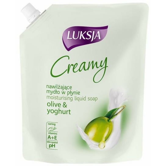 Luksja, Creamy, mydło w płynie zapas Olive Yoghurt, 900 ml Luksja