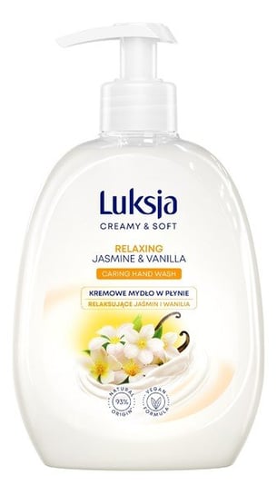 Luksja, Creamy & Soft, Relaksujące Kremowe Mydło w płynie Jaśmin i Wanilia, 500ml Luksja