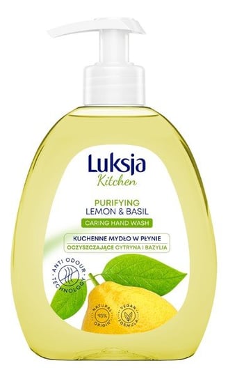Luksja, Kitchen, Kuchenne oczyszczające mydło w płynie Cytryna i Bazylia, 300 ml Luksja
