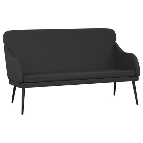Luksusowa ławka czarna 110x76x80 cm, sztuczna skór Inna marka