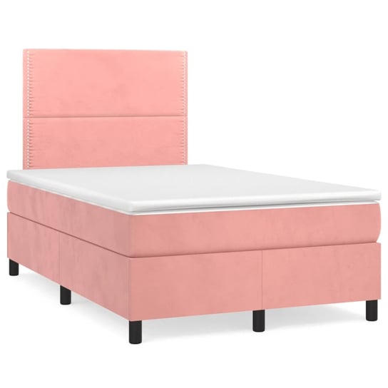 Luksusowe łóżko kontynentalne - różowy, 203x120x11 Inna marka