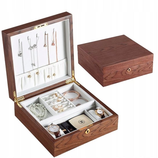 Luksusowe Pudełko Na Biżuterię Drewniane Na Klucz Lilienne