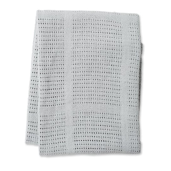Lulujo, Kocyk bawełniany, tkany, 80x100 cm, Grey Lulujo