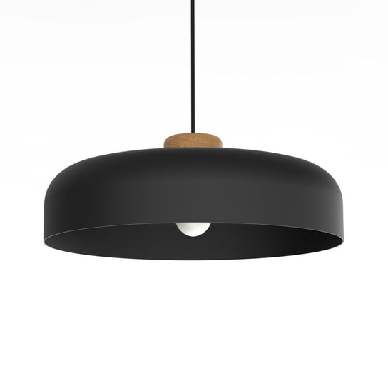 LUMICOM | BOIS Sospensione, 1XE27, max 42W, metallo, matt black, D40cm LUMICOM