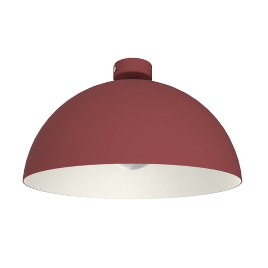 LUMICOM | CASSIS Plafoniera, 1XE27, max 42W, metallo, rosso cowhide/bianco, D40cm LUMICOM