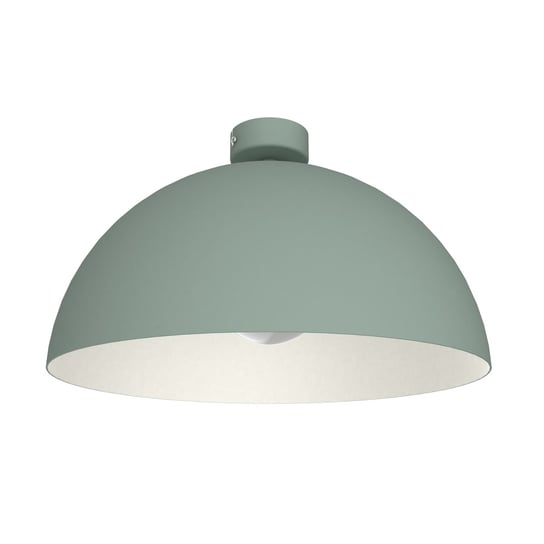 LUMICOM | CASSIS Plafoniera, 1XE27, max 42W, metallo, verde iceberg/bianco, D40cm LUMICOM