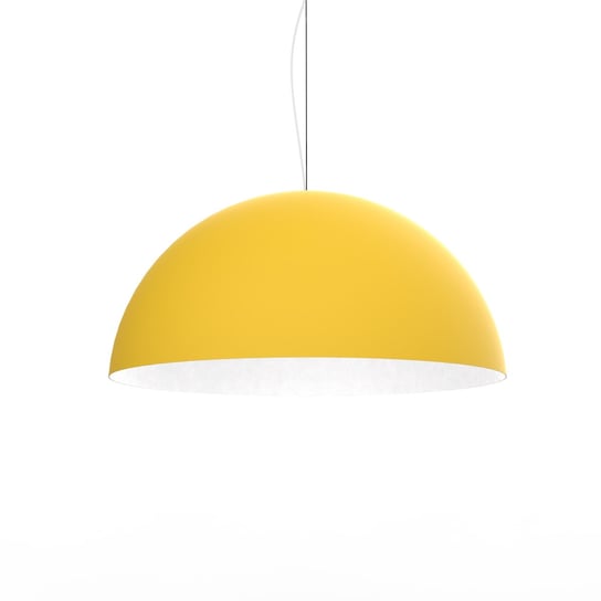 LUMICOM | CASSIS Sospensione, 1XE27, max 42W, metallo, giallo/bianco, D60cm LUMICOM