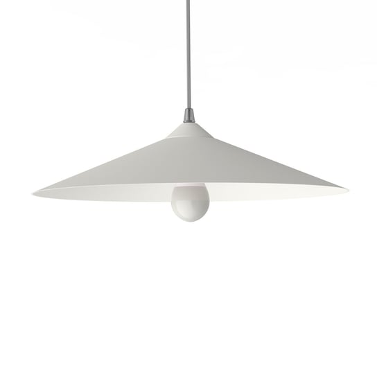 LUMICOM | CHAPEAU Sospensione, 1XE27, max 42W, metallo, bianco opaco, D40cm LUMICOM