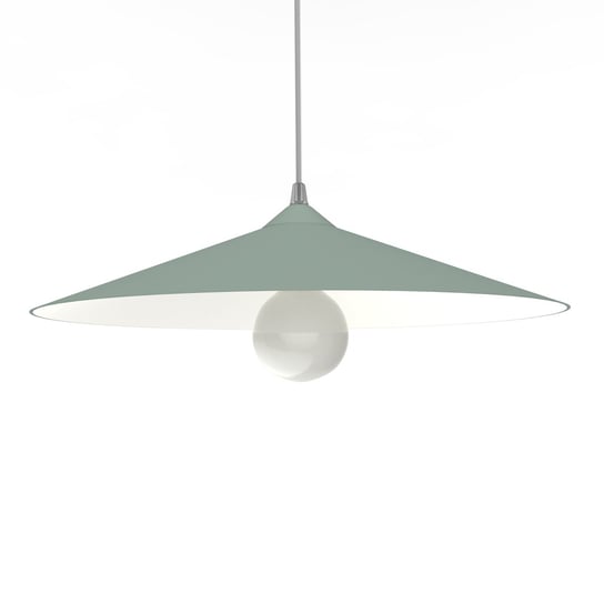 LUMICOM | CHAPEAU Sospensione, 1XE27, max 42W, metallo, verde iceberg/bianco opaco, D40cm LUMICOM