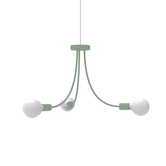 LUMICOM | CLASSIC Plafoniera, 3XE27, max 42W, metallo, iceberg green, D.60cm LUMICOM