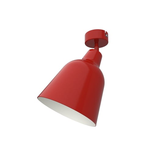 LUMICOM | DONG Plafoniera, 1X E27, max 42W, metallo, rosso lucido/bianco, D.16cm LUMICOM