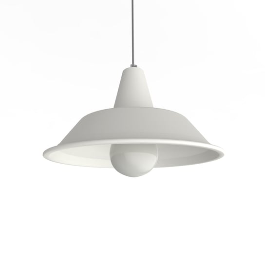 LUMICOM | DUNA Sospensione, 1XE27, max 42W, metallo, bianco opaco, D.35cm LUMICOM