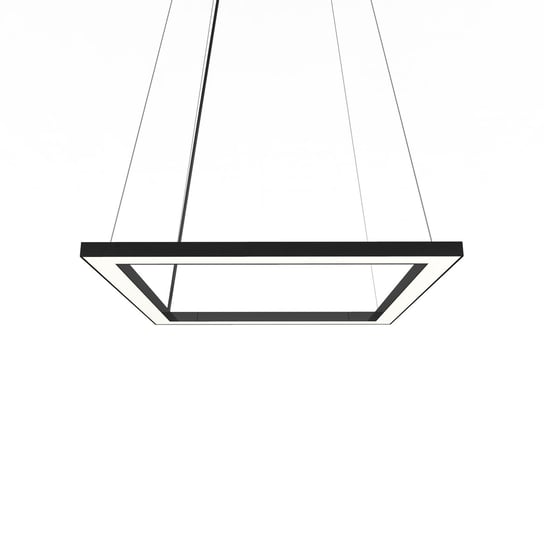 LUMICOM | FRAME Sospensione, STRIP LED, 30W/m, 3000K, metallo, nero lucido, L40cm LUMICOM