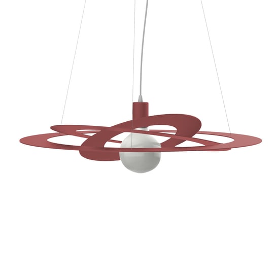 LUMICOM | ORBITAL Sospensione, 1X E27, max 42W, metallo, rosso cowhide, D.40cm Inna marka