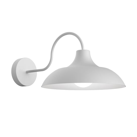 LUMICOM | PARIGINA Applique, 1X E27, max 42W, metallo, bianco opaco, D.30cm Inna marka