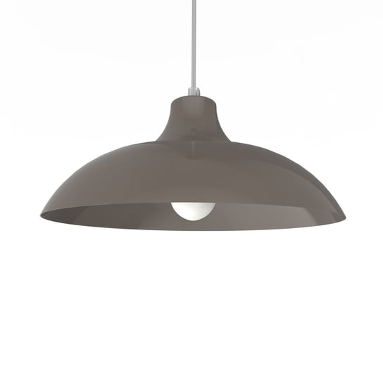 LUMICOM | PARIGINA Sospensione, 1X E27, max 42W, metallo, grigio tortora, D.40cm LUMICOM