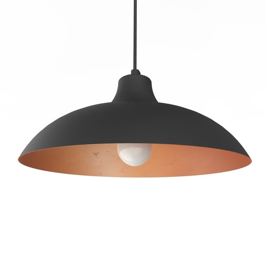 LUMICOM | PARIGINA Sospensione, 1X E27, max 42W, metallo, nero opaco/foglia rame, D.40cm LUMICOM