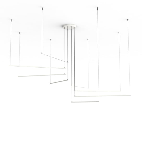 LUMICOM | RADIUS Sospensione, STRIP LED, 136W/m, 4000K, metallo, bianco, d.220 LUMICOM