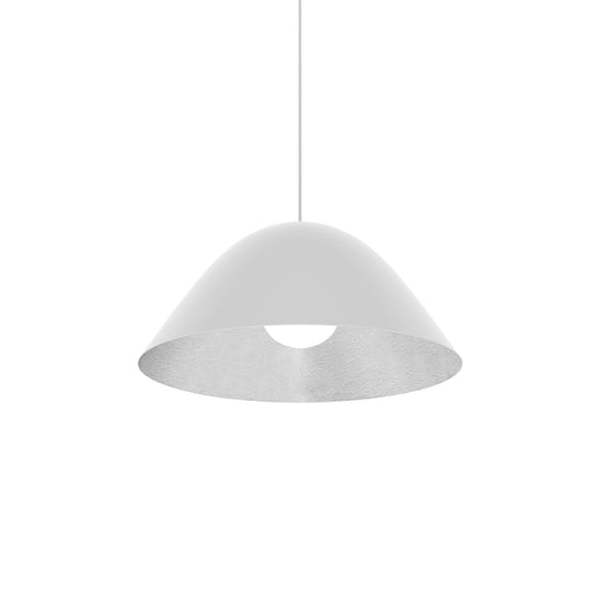 LUMICOM | SPORE Sospensione, 1X E27, max 42W, metallo, bianco opaco/foglia argento, D35cm LUMICOM