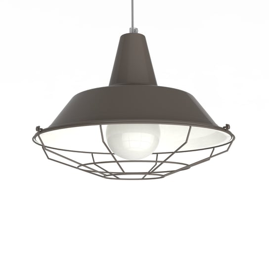 LUMICOM | TIVOLI Sospensione, 1xE27, max 42W, metallo, grigio tortora/bianco, D.35cm LUMICOM