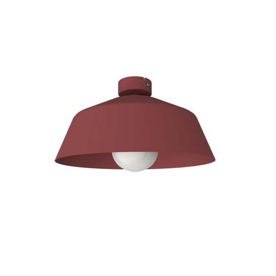 LUMICOM | TOKYO Plafoniera, 1xE27, max 42W, metallo, rosso cowhide, D.35cm LUMICOM