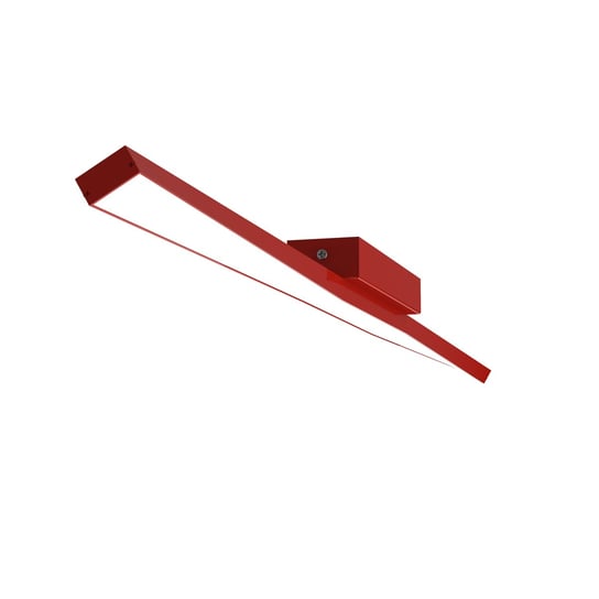 LUMICOM | TORX 1X Plafoniera, STRIP LED, 17.4W/m, 4000K, metallo, rosso lucido, L100cm LUMICOM