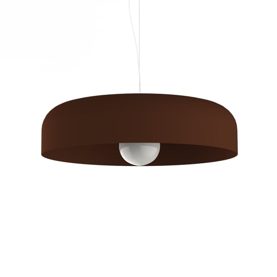 LUMICOM | TUZZI Sospensione, 1xE27, max 42W, metallo, marrone corten, D.50cm LUMICOM