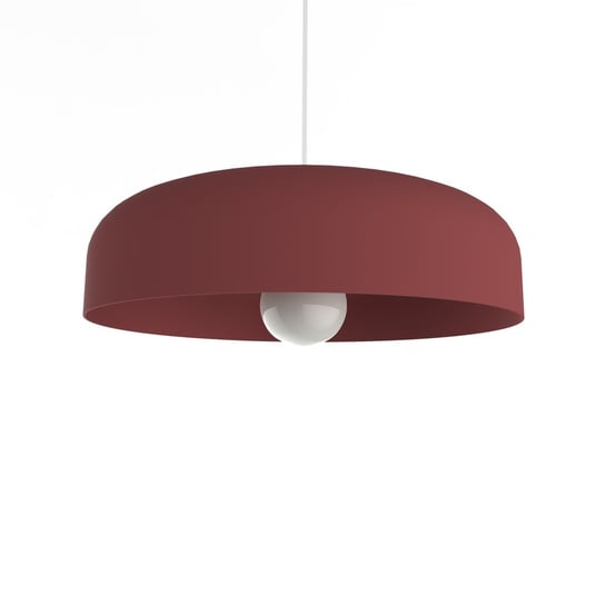 LUMICOM | TUZZI Sospensione, 1xE27, max 42W, metallo, rosso cowhide, D.40cm LUMICOM