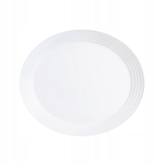 LUMINARC PÓŁMISEK talerz duży biały owalny na wędlinę jedzenie przekąski DOMOSFERA