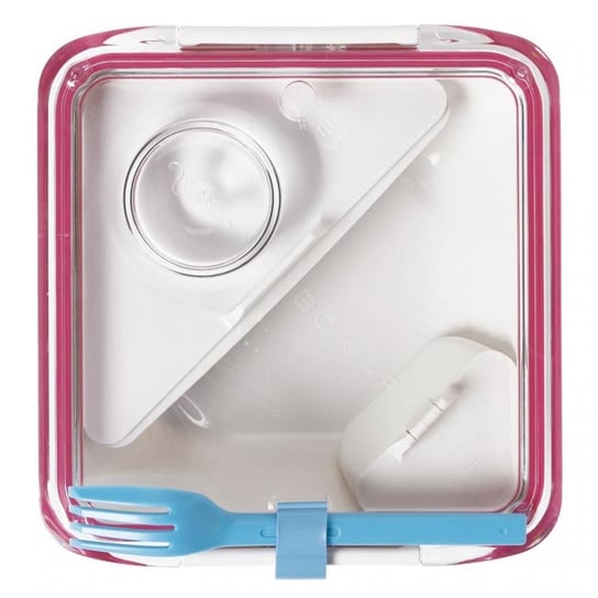 Lunch box, różowo-niebieski BOX APPETITE Black+Blum, 19x19x5,5 cm Black+Blum