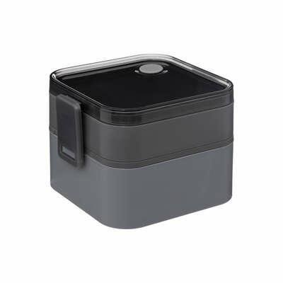 Lunch box śniadaniówka 5five simply 1,5l szary/czarny 5five Simple Smart