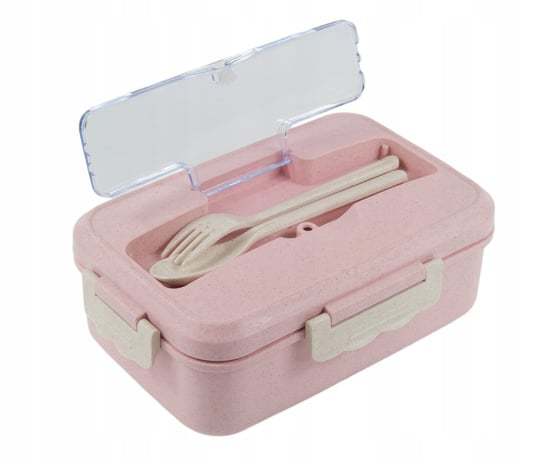 Lunch Box Śniadaniówka Pojemnik Śniadaniowy 1000Ml Różowy DMR