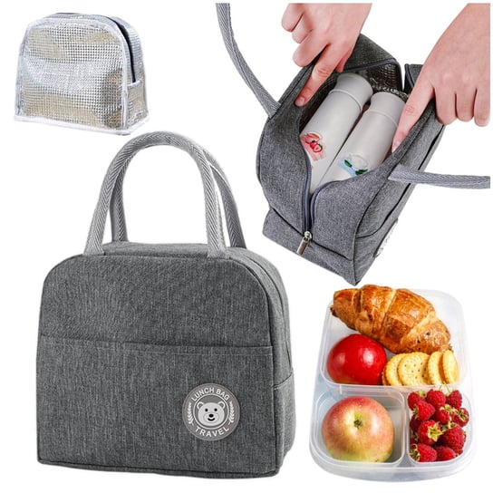 Lunch box torba termiczna śniadaniowa izolacyjna na jedzenie piknik plażę do pracy Okazeo