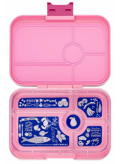 Lunchbox do pracy XL Yumbox Tapas 5 sekcji - capri pink / bon appetit tray Inny producent