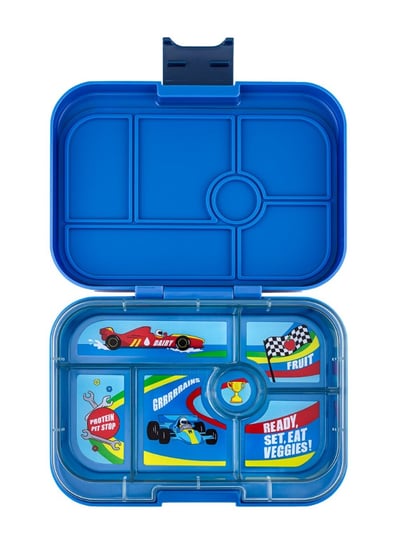 Lunchbox do szkoły Yumbox Original - surf blue / race cars tray Inna marka