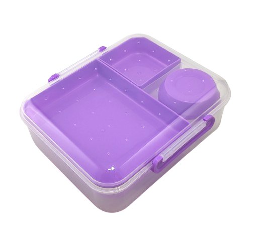 Lunchbox Jax w kolorze fioletowym - 4 częściowy. Inna marka