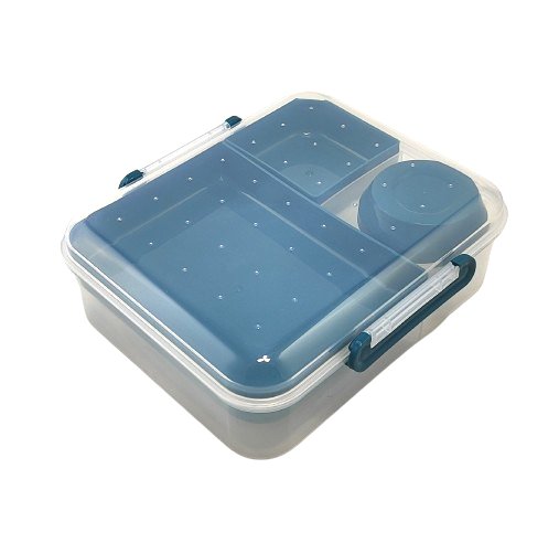 Lunchbox Jax w kolorze morskim - 4 częściowy. Inna marka