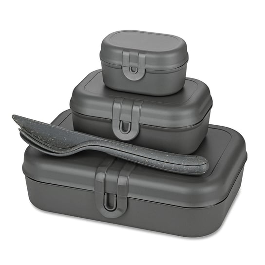 Lunchbox PASCAL READY + zestaw sztućów, 4 elementy, KOZIOL Koziol