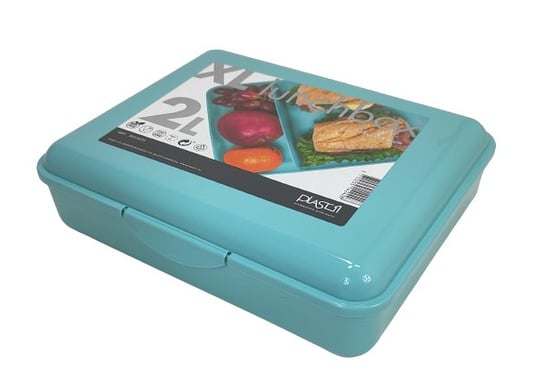 Lunchbox XL z przegrodą Plast1 - Błękitny 2L PLAST1