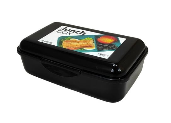 Lunchbox z przegrodą Plast1 - Czarny PLAST1