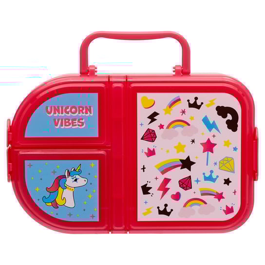 Lunchbox Z Rączką, REBEL Unicorn, Różowy Empik