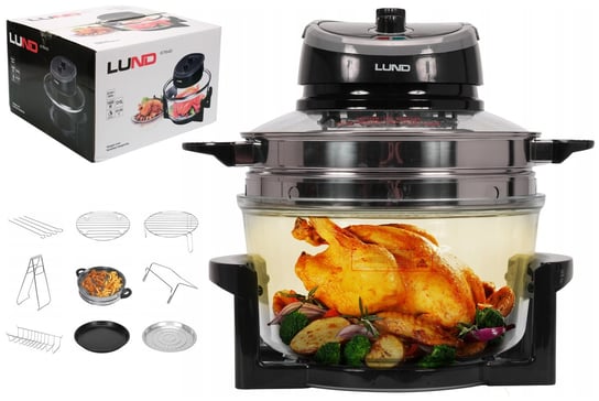 Lund Kombiwar Halogenowy Multicooker Duży 17L 1400W + 9 Akcesoriów 67642 LUND