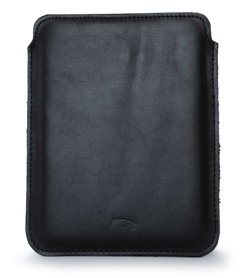 LURESKO Skórzane etui na ebook Pocketbook Touch Lux 4/5 (czarny gładki, czarna nić) Inny producent