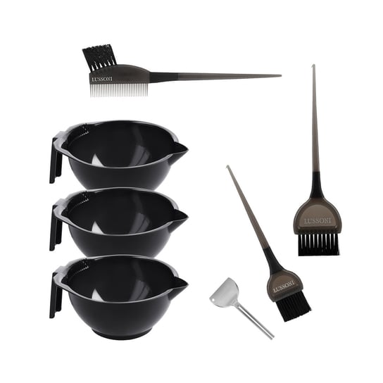 LUSSONI by Tools For Beauty, 6-częściowy zestaw akcesoriów do koloryzacji włosów, 6 szt. Tools For Beauty