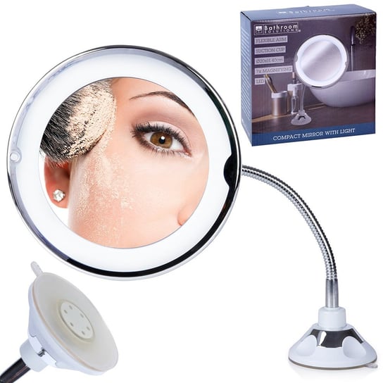 Lusterko kosmetyczne LED z przyssawką do makijażu 20x40 cm Bathroom Solutions